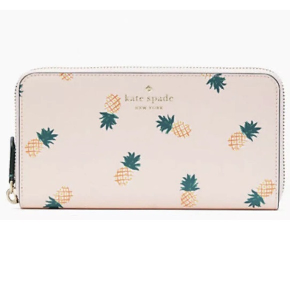 Kate Spade Marlee Pineapple Shoulder Tote Bag Purse & Matching Wallet Set NWT - Picture 3 of 6